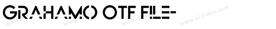 Grahamo OTF File字体转换